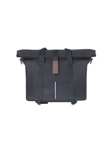 Fietstas Basil City MIK met KF-haak 8-11 liter 39,5 x 39 x 15 cm - zwart
