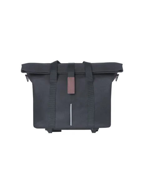 Fietstas Basil City MIK met KF-haak 8-11 liter 39,5 x 39 x 15 cm - zwart