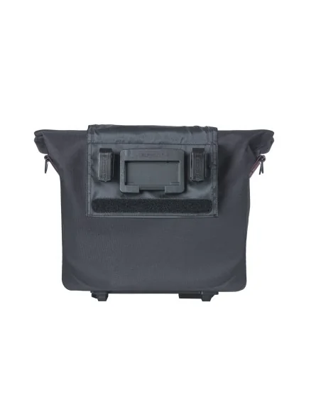 Fietstas Basil City MIK met KF-haak 8-11 liter 39,5 x 39 x 15 cm - zwart