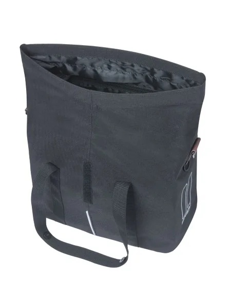 Fietstas Basil City MIK met KF-haak 8-11 liter 39,5 x 39 x 15 cm - zwart
