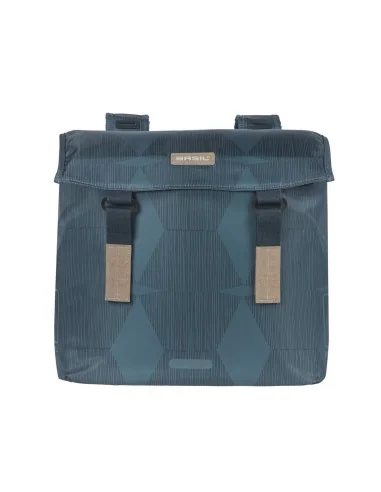 Dubbele fietstas Basil Elegance 40-49 liter 40 x 38 x 16 cm - estate blue