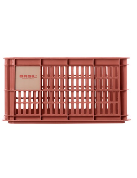 Gerecyclede fietskrat Basil Crate S 17.5 liter 29 x 39 x 20 cm - terra red