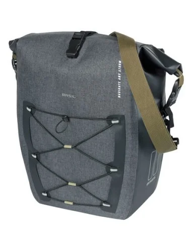 Enkele fietstas Basil Navigator Storm MIK SIDE L 25-31 liter 46 x 36 x 21 cm - zwart