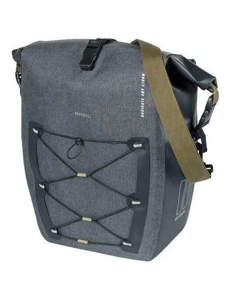 Enkele fietstas Basil Navigator Storm MIK SIDE L 25-31 liter 46 x 36 x 21 cm - zwart