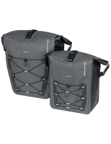Enkele fietstas Basil Navigator Storm MIK SIDE L 25-31 liter 46 x 36 x 21 cm - zwart