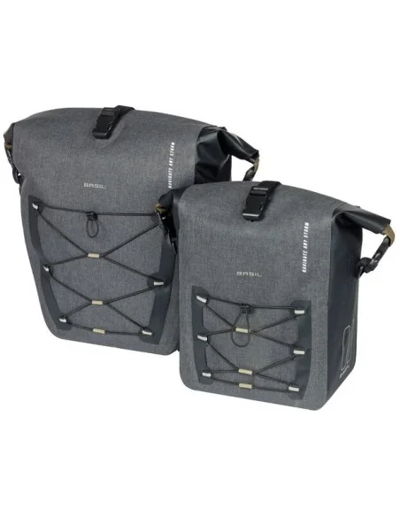 Enkele fietstas Basil Navigator Storm MIK SIDE L 25-31 liter 46 x 36 x 21 cm - zwart