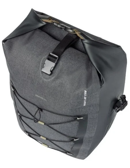 Enkele fietstas Basil Navigator Storm MIK SIDE L 25-31 liter 46 x 36 x 21 cm - zwart