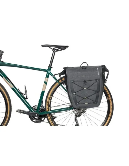 Enkele fietstas Basil Navigator Storm MIK SIDE L 25-31 liter 46 x 36 x 21 cm - zwart