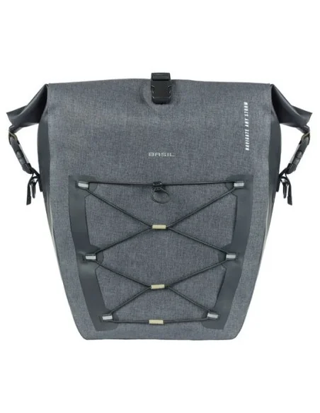 Enkele fietstas Basil Navigator Storm MIK SIDE L 25-31 liter 46 x 36 x 21 cm - zwart