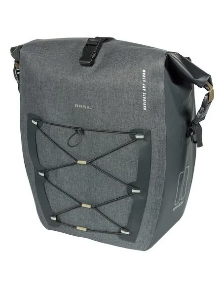 Enkele fietstas Basil Navigator Storm MIK SIDE L 25-31 liter 46 x 36 x 21 cm - zwart