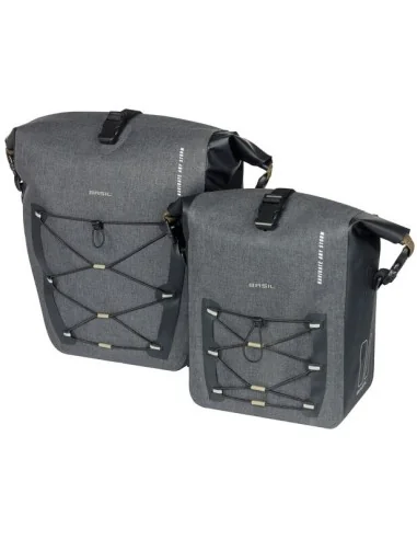 Enkele fietstas Basil Navigator Storm MIK SIDE M 12-15 liter 34 x 28 x 19 cm - zwart