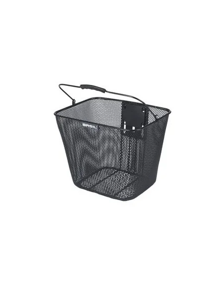 Fietsmand Basil Bilbao KF bevestiging inclusief stuurbochthouder 26 x 22 x 27 cm - zwart