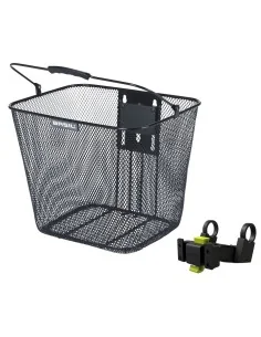 Fietsmand Basil Bilbao KF bevestiging inclusief stuurbochthouder 26 x 22 x 27 cm - zwart 2