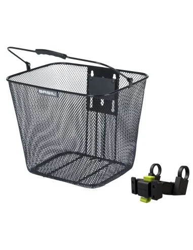 Fietsmand Basil Bilbao KF bevestiging inclusief stuurbochthouder 26 x 22 x 27 cm - zwart