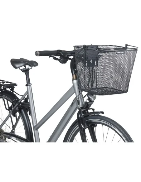 Fietsmand Basil Bilbao KF bevestiging inclusief stuurbochthouder 26 x 22 x 27 cm - zwart