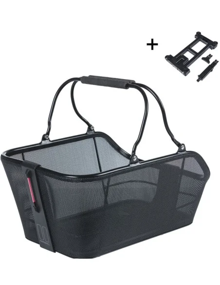 Fietsmand Basil Cento Tech Fiber Nordlicht MIK 21 Liter 39 x 24 x 15 cm zwart