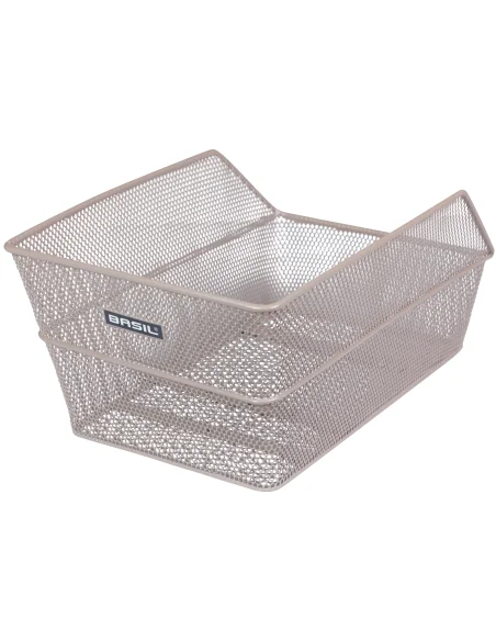 Fietsmand Basil Cento achtermand 24 x 38,5 x 11 cm - nude metallic