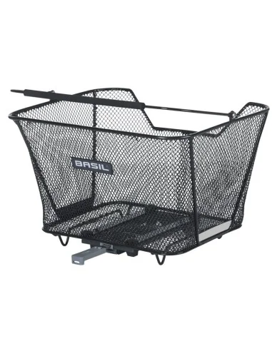 Fietsmand Basil Lesto met MIK bevestiging 24 x 32 x 17 cm - zwart