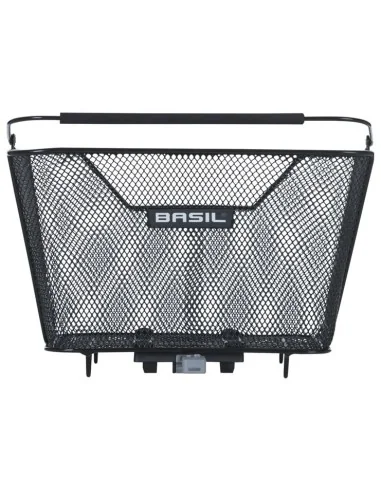 Fietsmand Basil Lesto met MIK bevestiging 24 x 32 x 17 cm - zwart