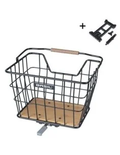 Fietsmand Basil Nordland MIK 23 Liter 23 x 33 x 19 cm voor- en/of achterop zwart bruin