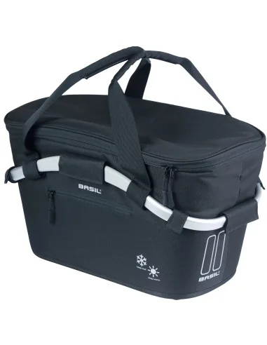 Fietsmand Basil Classic Carry All ISO met MIK bevestiging 18 liter 38 x 21 x 27 cm - zwart