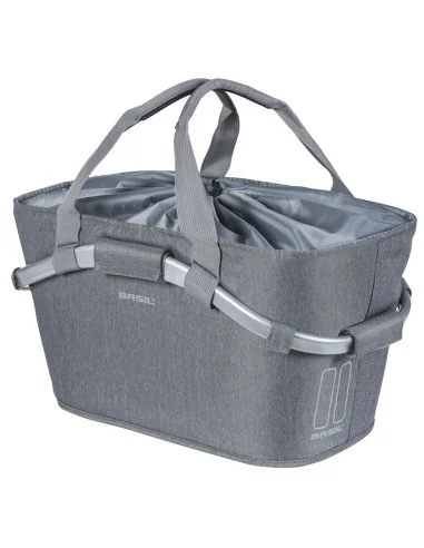 Fietsmand Basil 2Day Carry All met MIK bevestiging 22 liter 20 x 38 x 17 cm - grijs