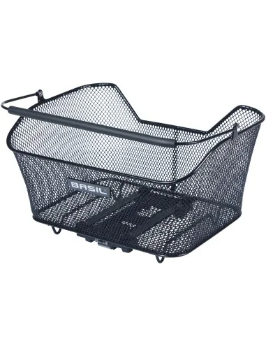 Fietsmand Basil Base M met MIK bevestiging 14 liter 25 x 33 x 17 cm - zwart