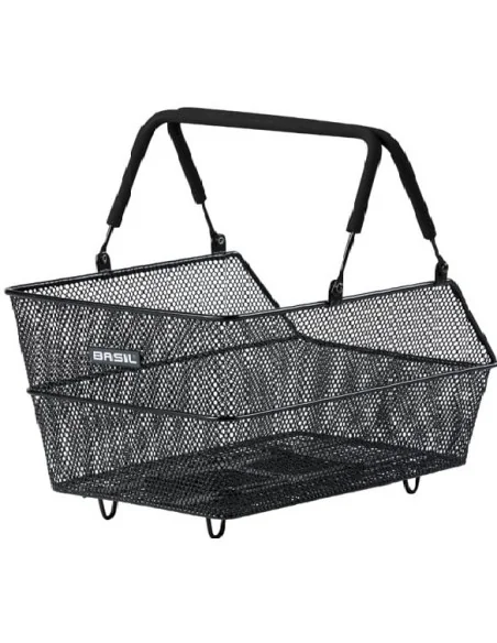 Fietsmand Basil Cento met MIK bevestiging 14 liter 39 x 24 x 13 cm - zwart