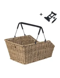 Rieten fietsmand Cento Rattan Look MIK 40 x 25 x 12 cm - seagrass
