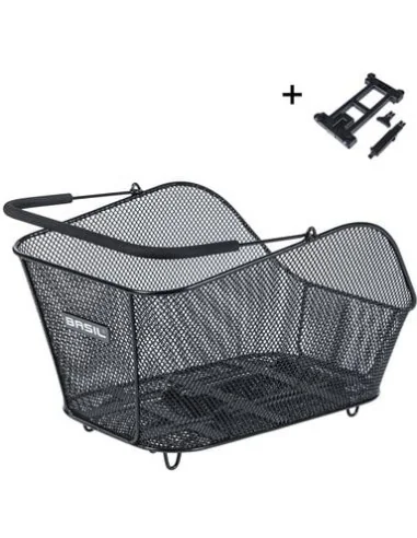 Fietsmand Basil Icon M met MIK bevestiging 13 liter 39 x 24 x 14 - zwart