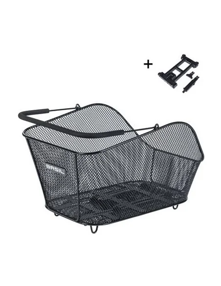 Fietsmand Basil Icon M met MIK bevestiging 13 liter 39 x 24 x 14 - zwart