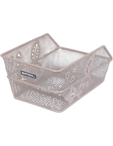 Fietsmand Basil Cento Flower S 31 x 21 x 0 - Nude metallic