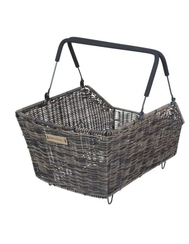 Fietsmand Basil Cento Rattan look Multi System 41 x 25 x 12 cm - bruin