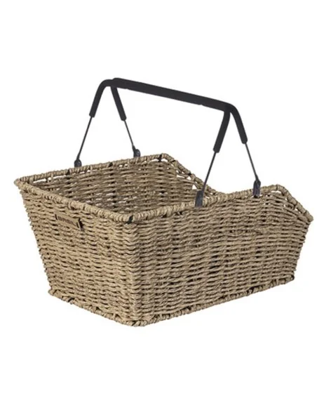 Fietsmand Basil Cento Rattan look Multi system 40 x 25 x 12 cm - seagrass