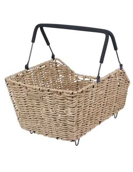 Fietsmand Basil Cento Rattan look Multi system 40 x 25 x 12 cm - seagrass