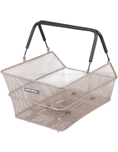 Fietsmand Basil Cento MIK 39 x 24 x 13 cm - Nude metallic