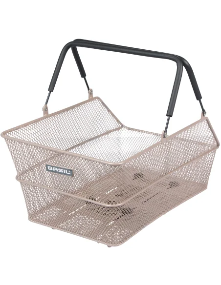 Fietsmand Basil Cento MIK 39 x 24 x 13 cm - Nude metallic
