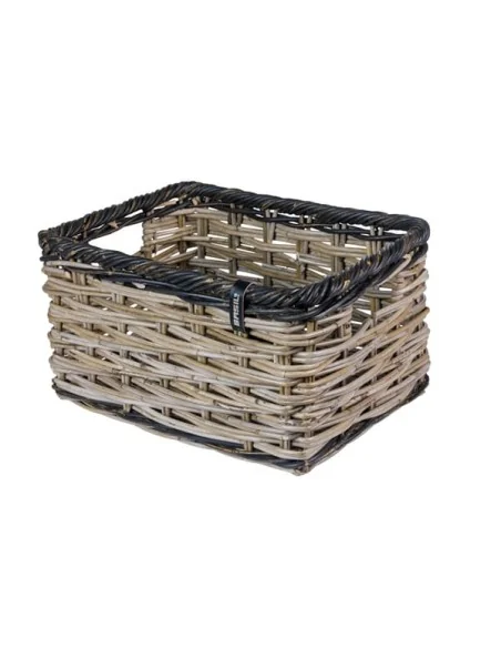 Fietsmand Basil Dijon L 36 x 49 x 27 cm - grijs zwart
