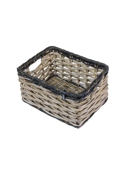 Fietsmand Basil Dijon L 36 x 49 x 27 cm - grijs zwart