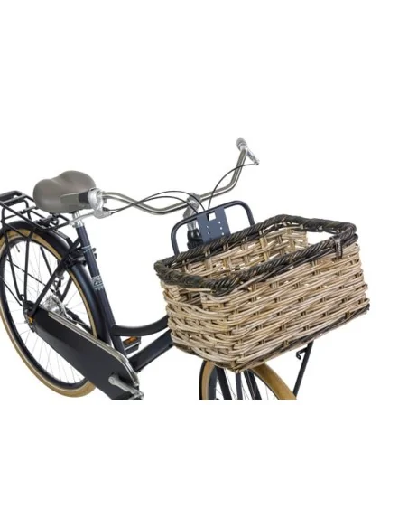 Fietsmand Basil Dijon L 36 x 49 x 27 cm - grijs zwart