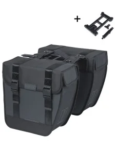 Dubbele fietstas Basil Tour Waterproof MIK 28 liter 14 x 29 x 30 cm (2x) - zwart