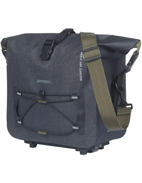 Bagagedragertas Basil Navigator Storm MIK 13 liter - 15 x 30 x 31 cm - zwart