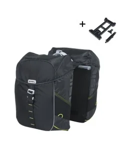 Dubbele fietstas Basil Miles 34 liter 13 x 26 x 35 cm (2x) - zwart / lime 2