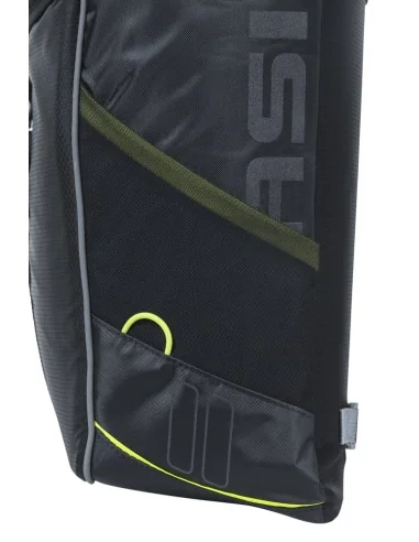 Dubbele fietstas Basil Miles 34 liter 13 x 26 x 35 cm (2x) - zwart / lime