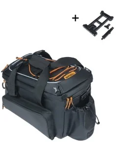 Bagagedragertas Basil Miles Tarpaulin XL Pro MIK 9-36 liter 33 x 19 x 18 cm - zwart/oranje