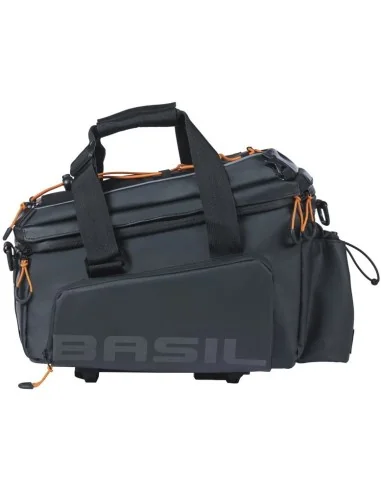 Bagagedragertas Basil Miles Tarpaulin XL Pro MIK 9-36 liter 33 x 19 x 18 cm - zwart/oranje