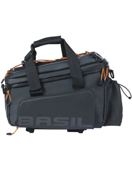 Bagagedragertas Basil Miles Tarpaulin XL Pro MIK 9-36 liter 33 x 19 x 18 cm - zwart/oranje