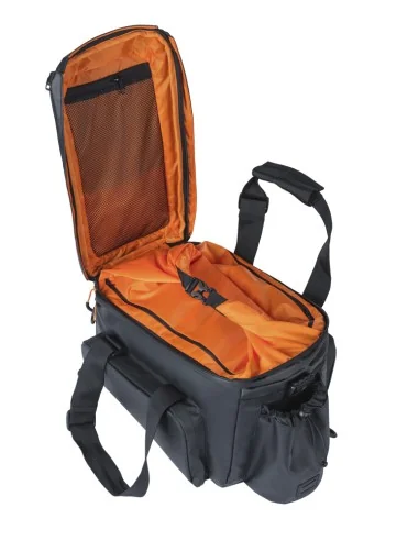 Bagagedragertas Basil Miles Tarpaulin XL Pro MIK 9-36 liter 33 x 19 x 18 cm - zwart/oranje