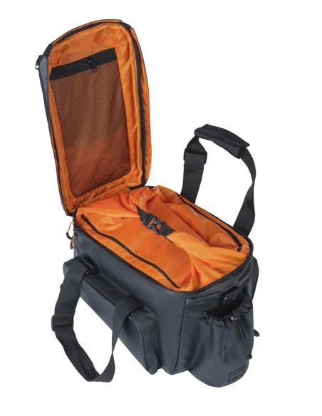 Bagagedragertas Basil Miles Tarpaulin XL Pro MIK 9-36 liter 33 x 19 x 18 cm - zwart/oranje
