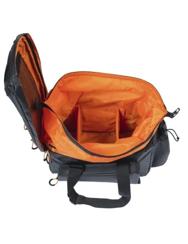 Bagagedragertas Basil Miles Tarpaulin XL Pro MIK 9-36 liter 33 x 19 x 18 cm - zwart/oranje